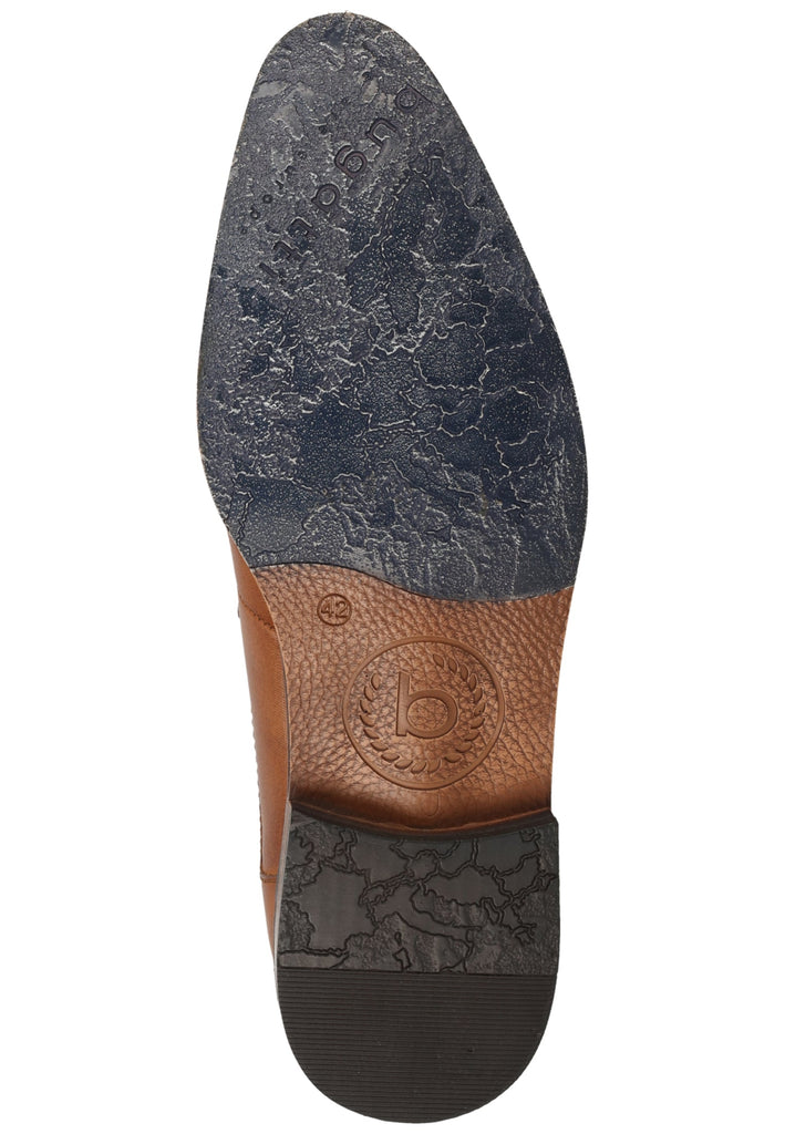 Bugatti Businessschuhe Glattleder Cognac