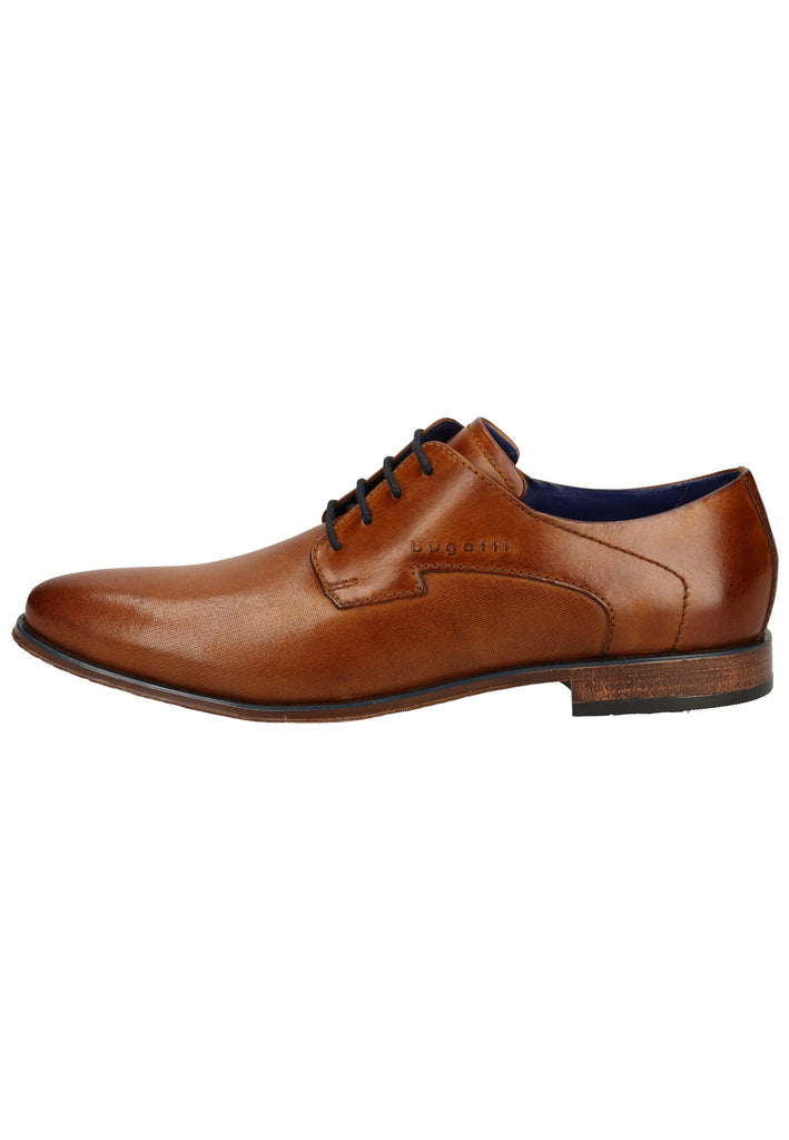 Bugatti Businessschuhe Glattleder Cognac