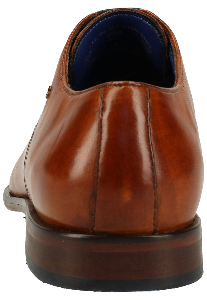 Bugatti Businessschuhe Glattleder Cognac