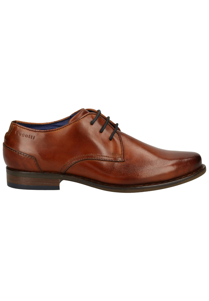 Bugatti Businessschuhe Glattleder Cognac