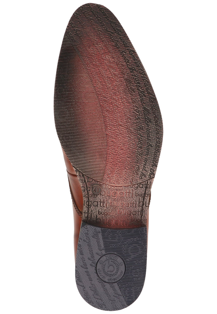 Bugatti Businessschuhe Glattleder Cognac