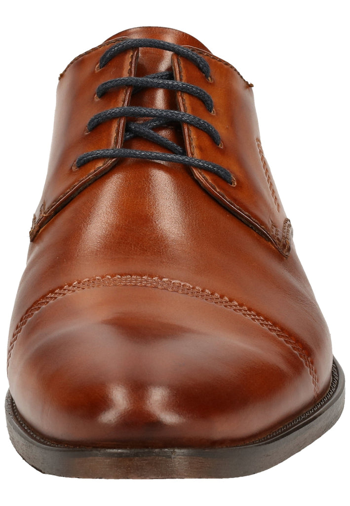 Bugatti Businessschuhe Glattleder Cognac