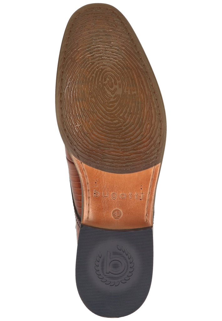 Bugatti Businessschuhe Glattleder Cognac