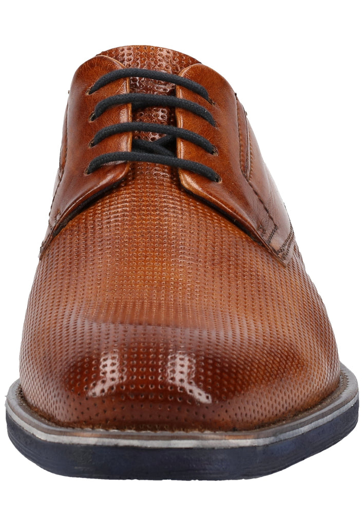 Bugatti Businessschuhe Glattleder Cognac