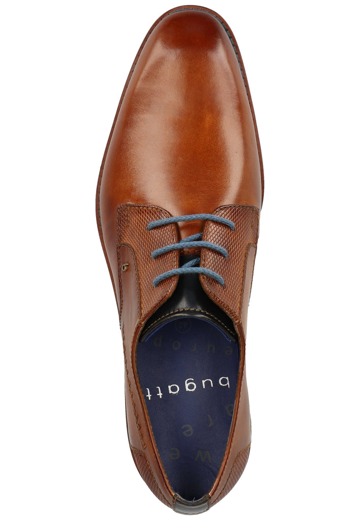 Bugatti Businessschuhe Glattleder Cognac
