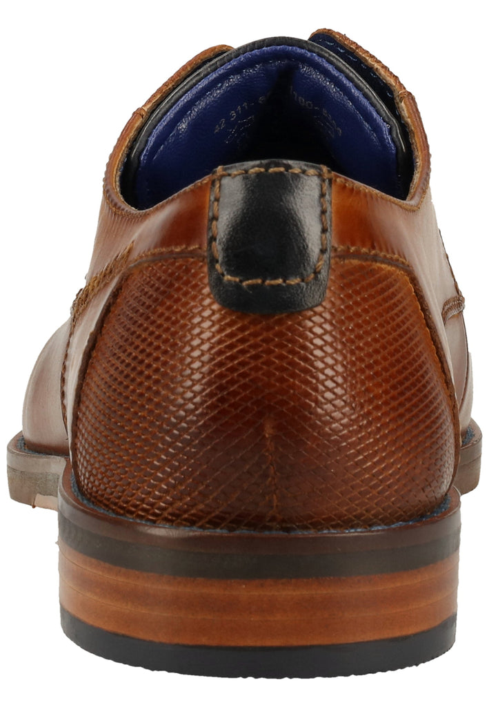 Bugatti Businessschuhe Glattleder Cognac