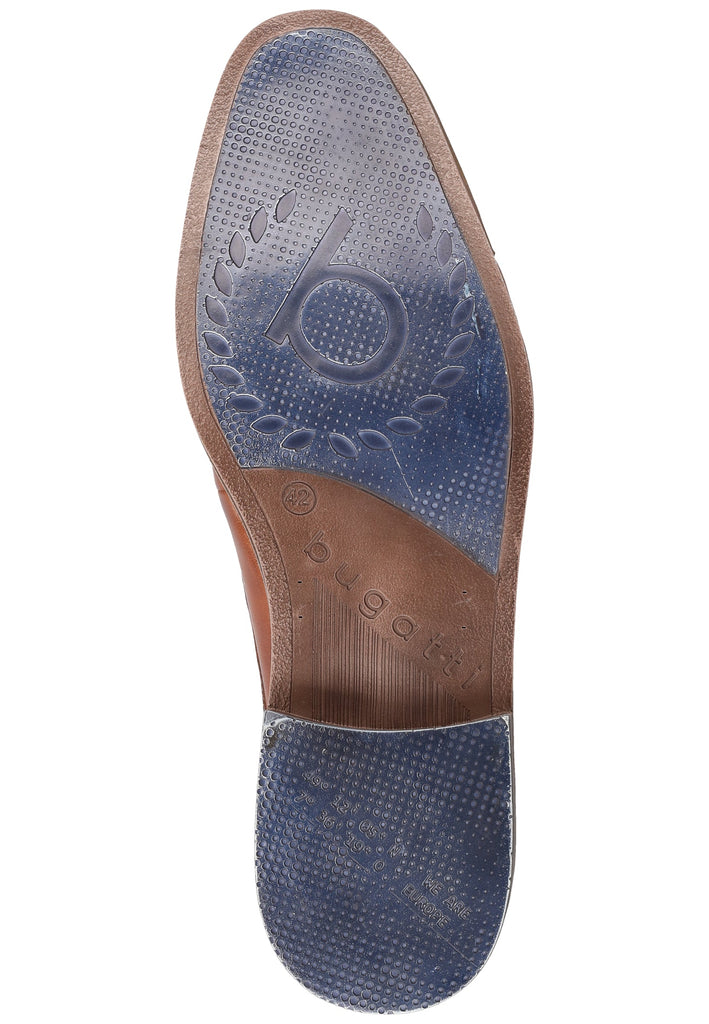 Bugatti Businessschuhe Glattleder Cognac