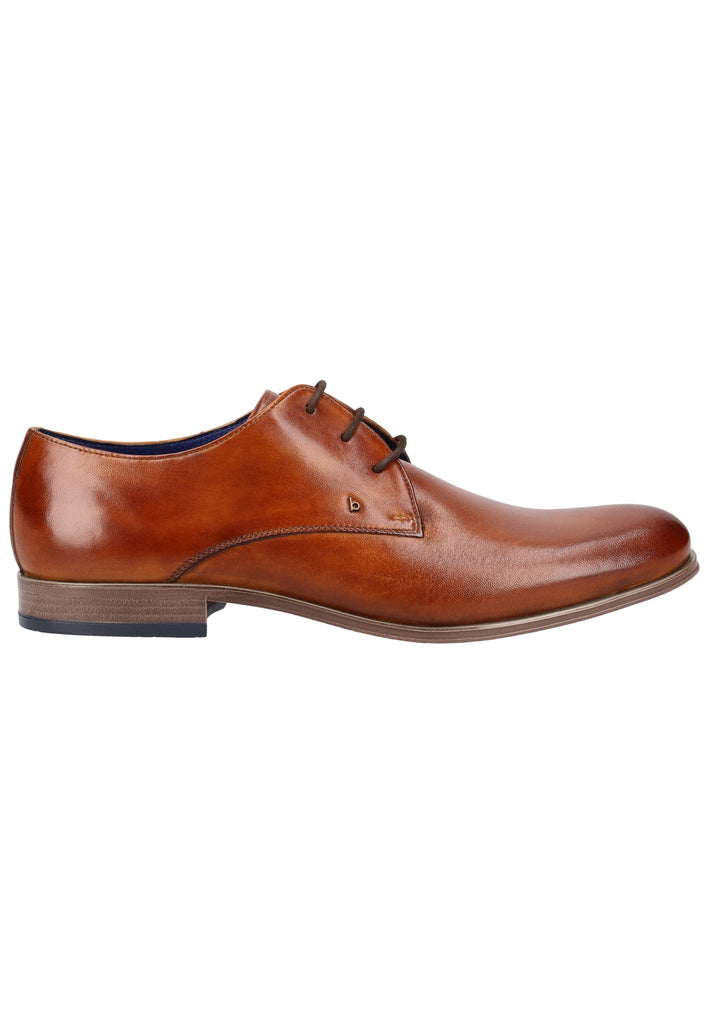 Bugatti Businessschuhe Glattleder Cognac