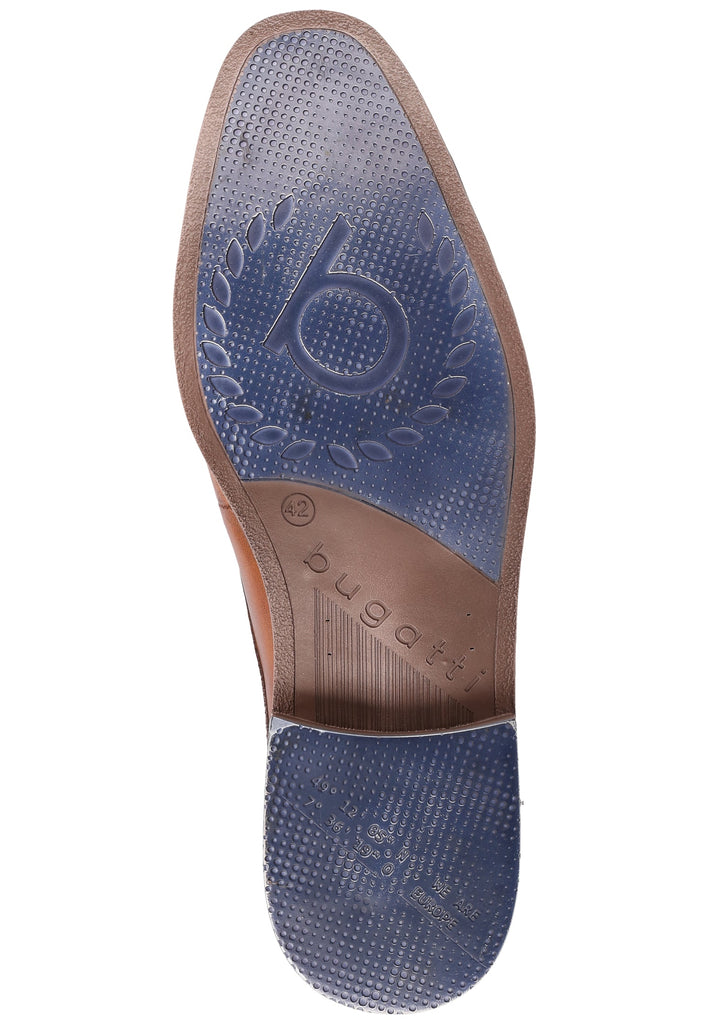 Bugatti Businessschuhe Glattleder Cognac