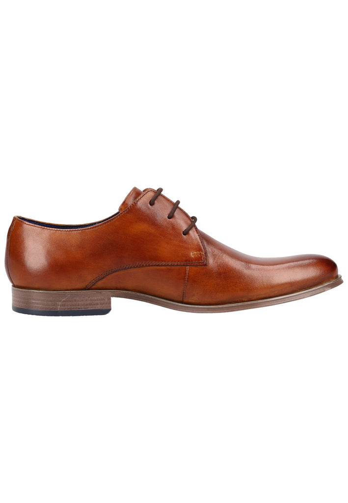 Bugatti Businessschuhe Glattleder Cognac