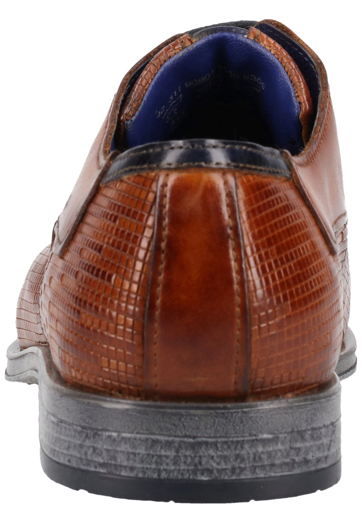 Bugatti Businessschuhe Glattleder Cognac