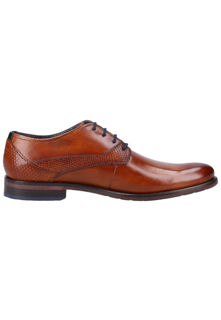 Bugatti Businessschuhe Glattleder Cognac