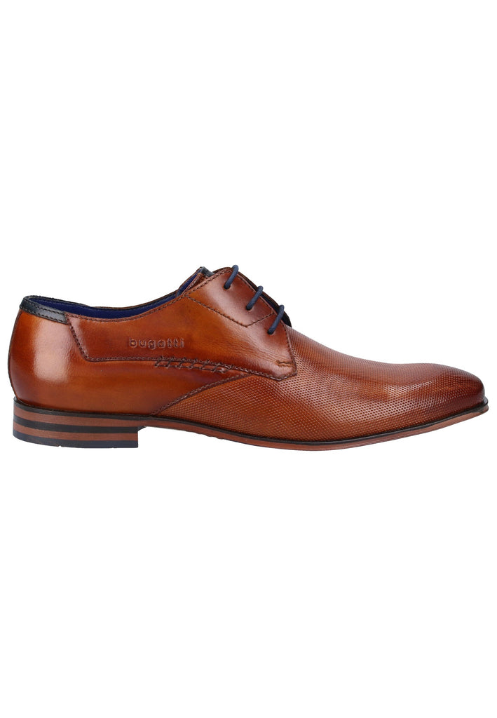 Bugatti Businessschuhe Glattleder Cognac