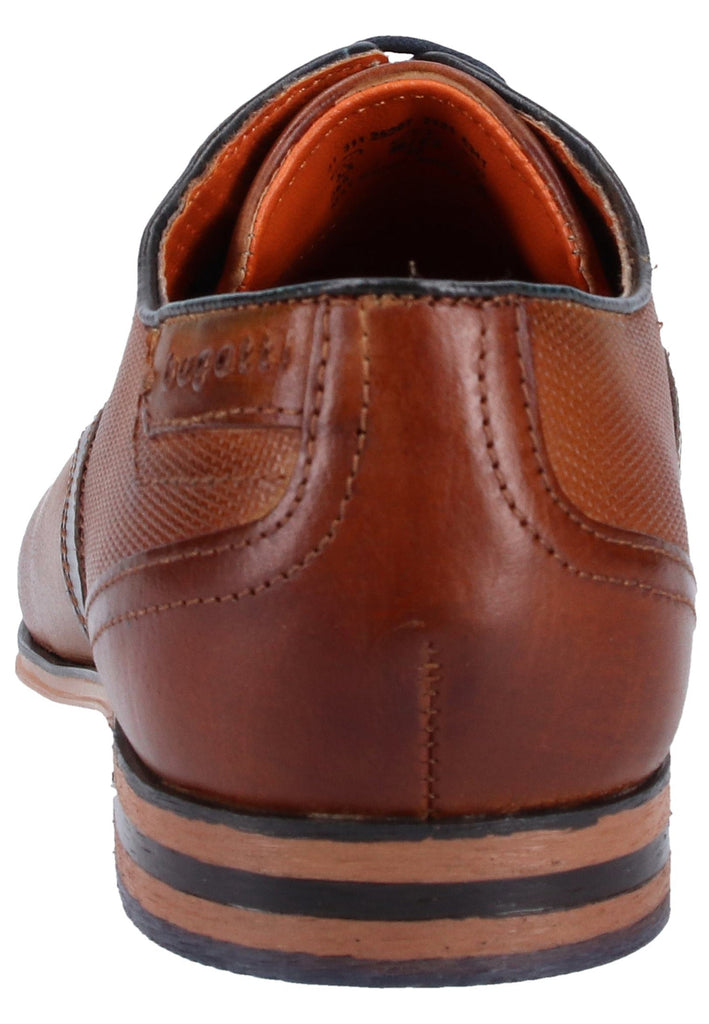 Bugatti Businessschuhe Glattleder Cognac