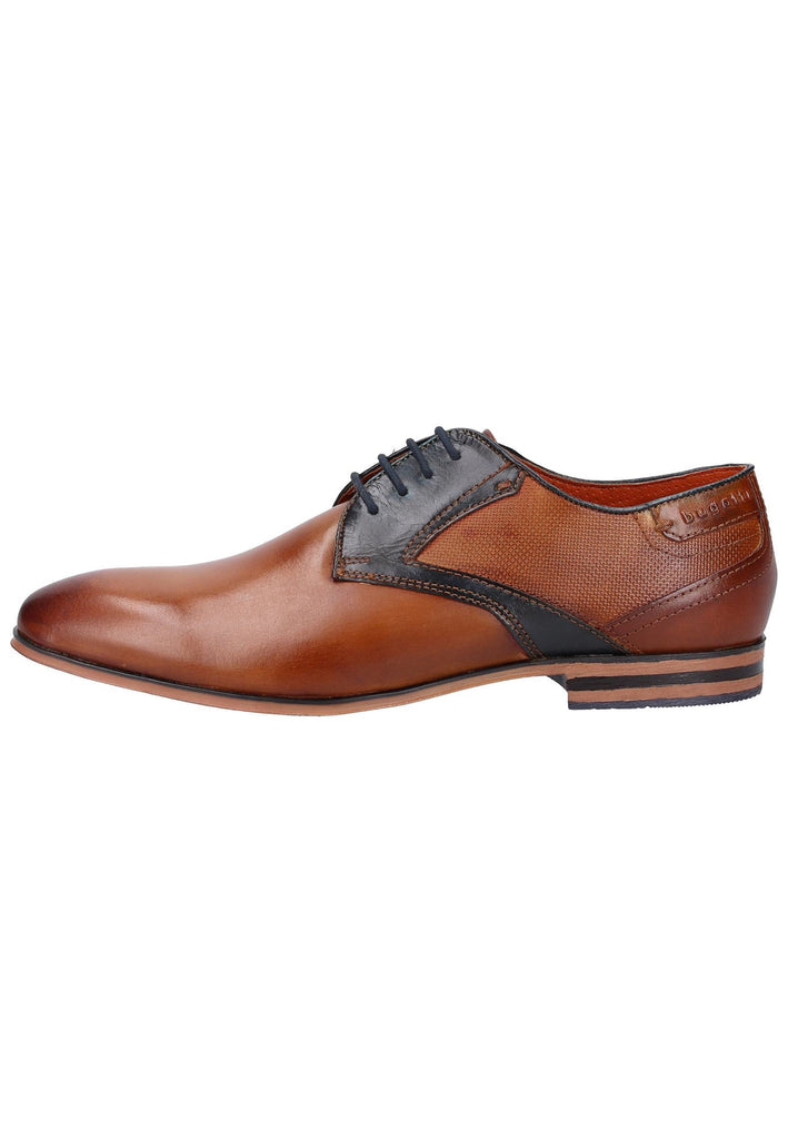 Bugatti Businessschuhe Glattleder Cognac