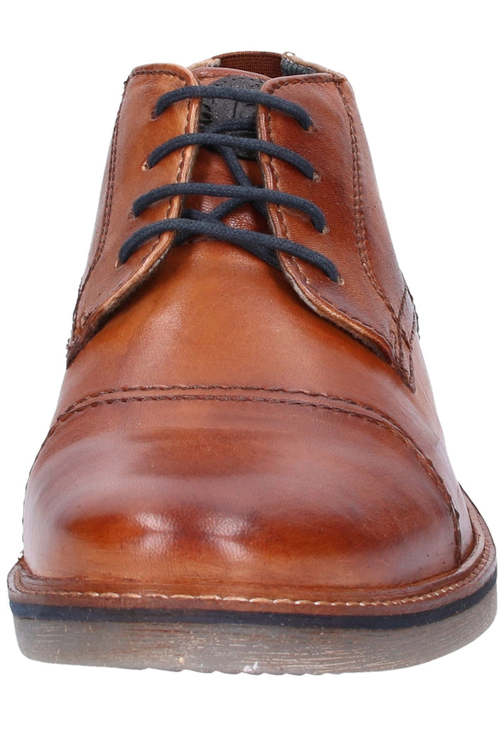 Bugatti Businessschuhe Glattleder Cognac