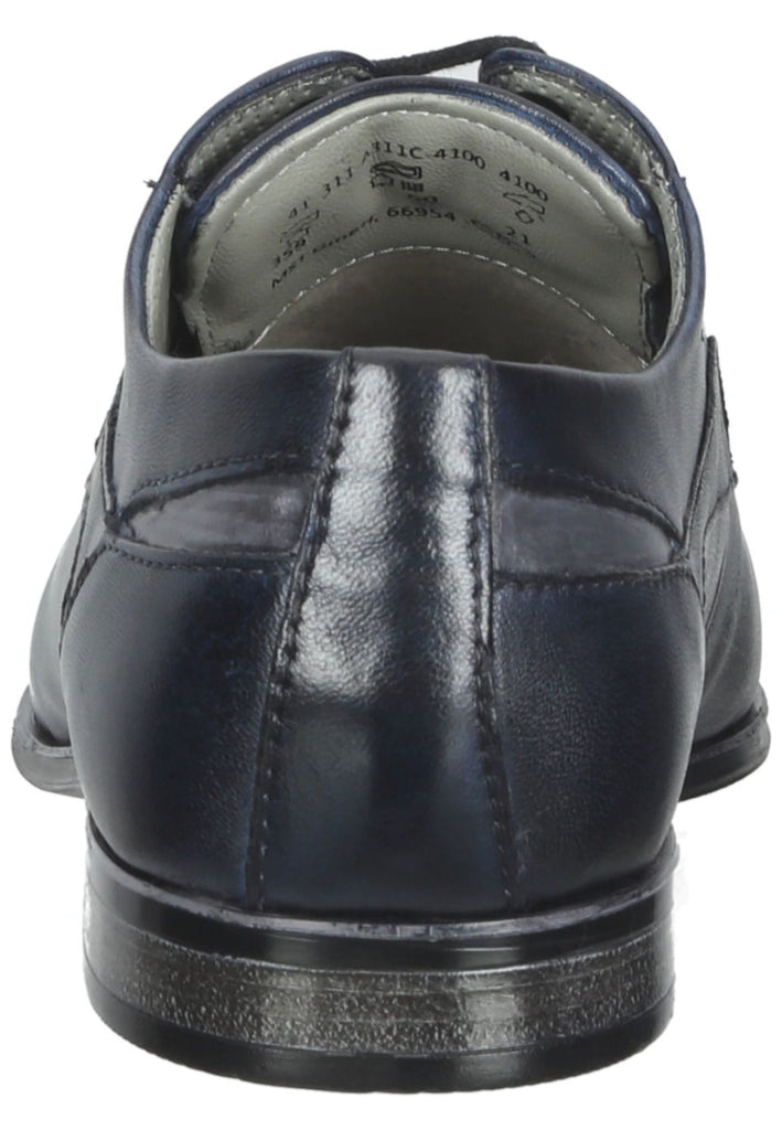 Bugatti Businessschuhe Glattleder Dunkelblau
