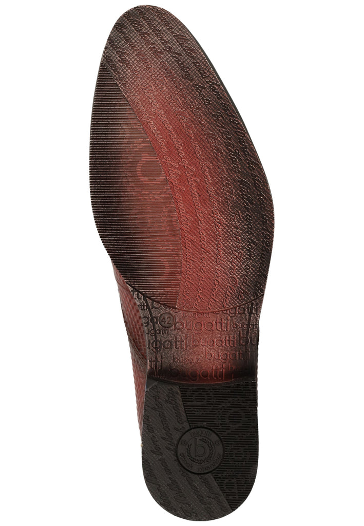 Bugatti Businessschuhe Glattleder Dunkelrot