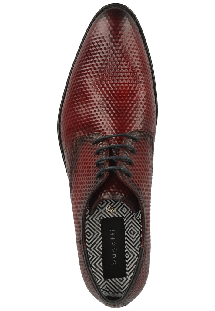 Bugatti Businessschuhe Glattleder Dunkelrot