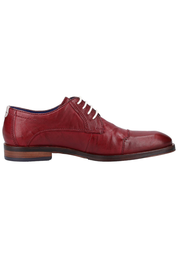 Bugatti Businessschuhe Glattleder Rot