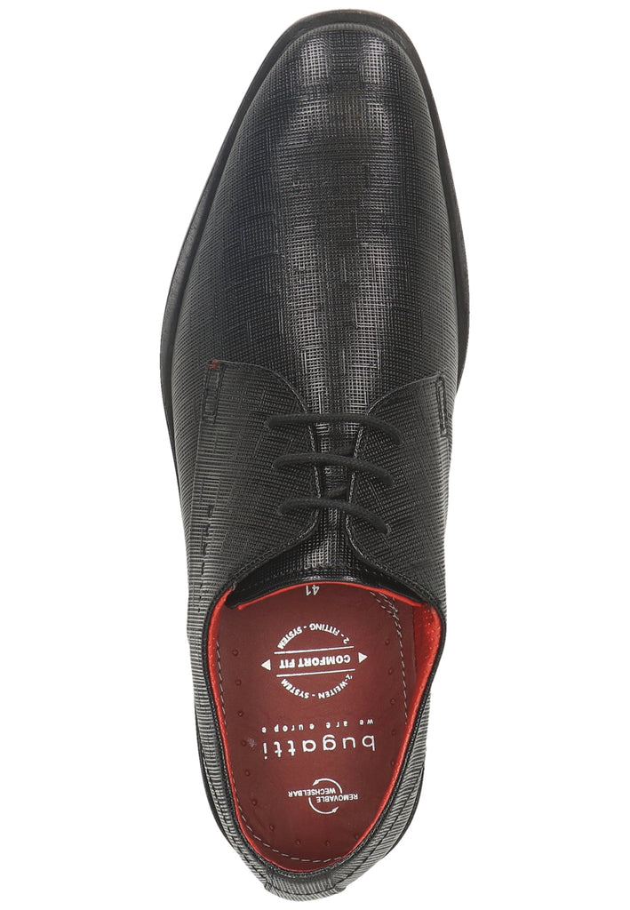 Bugatti Businessschuhe Glattleder Schwarz