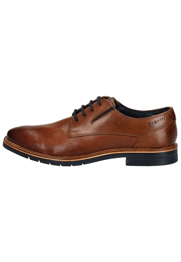 Bugatti Businessschuhe Leder Cognac