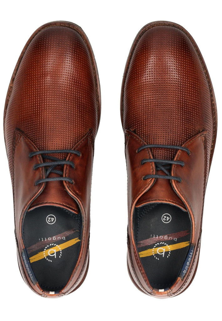 Bugatti Businessschuhe Leder Cognac