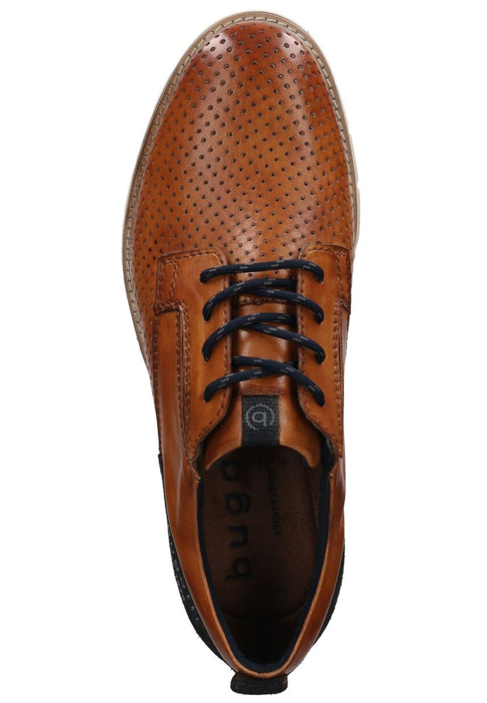 Bugatti Businessschuhe Leder Cognac
