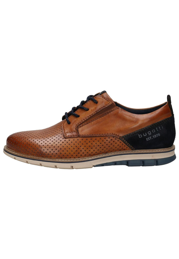 Bugatti Businessschuhe Leder Cognac