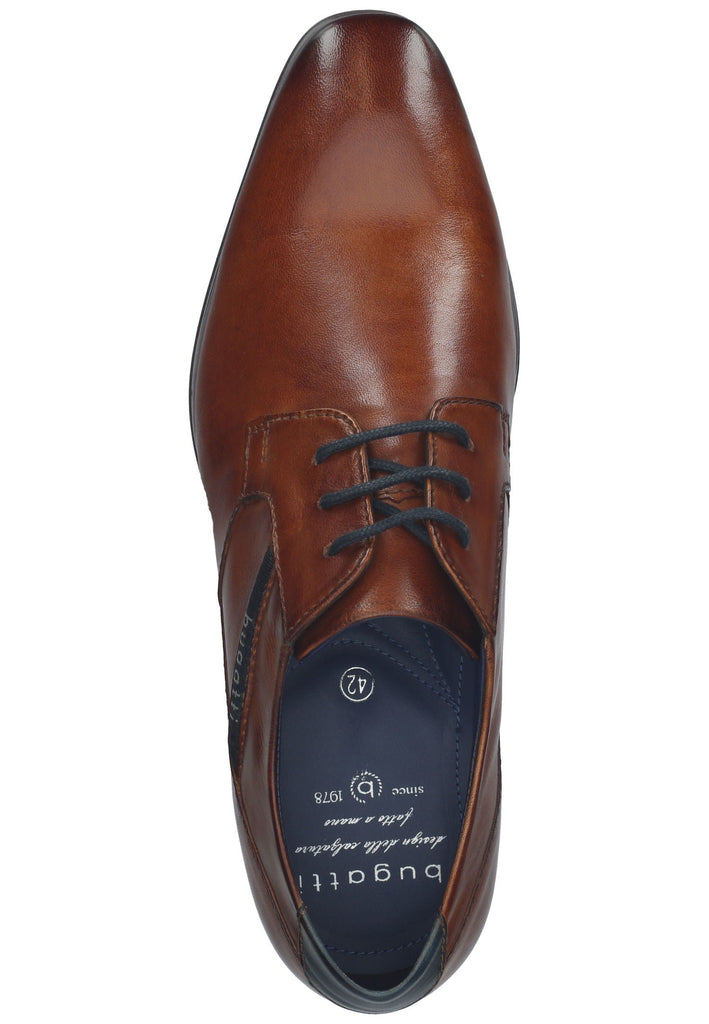 Bugatti Businessschuhe Leder Cognac
