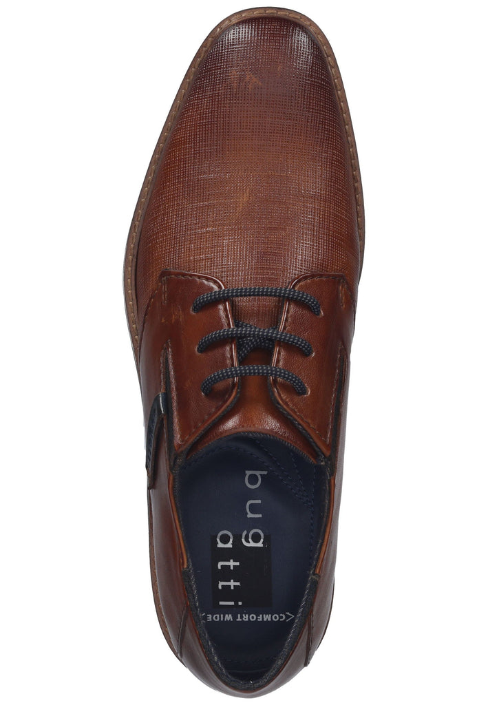 Bugatti Businessschuhe Leder Cognac