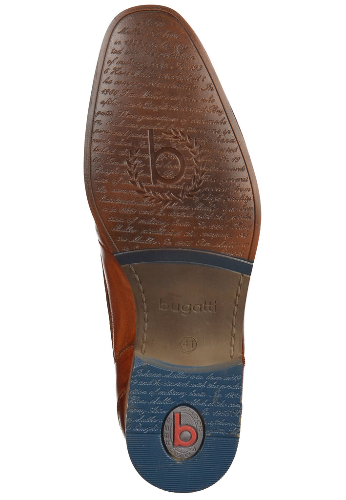 Bugatti Businessschuhe Leder Cognac