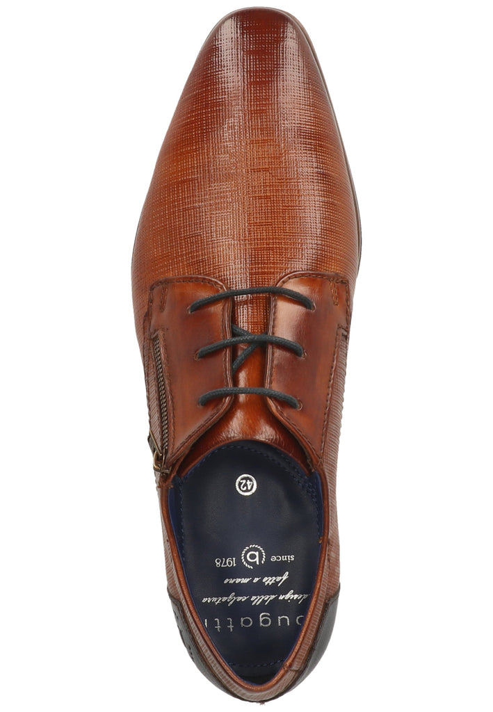 Bugatti Businessschuhe Leder Cognac