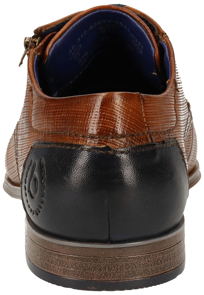 Bugatti Businessschuhe Leder Cognac