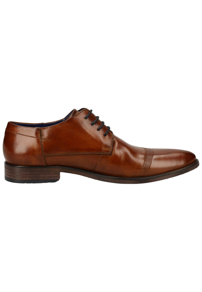 Bugatti Businessschuhe Leder Cognac