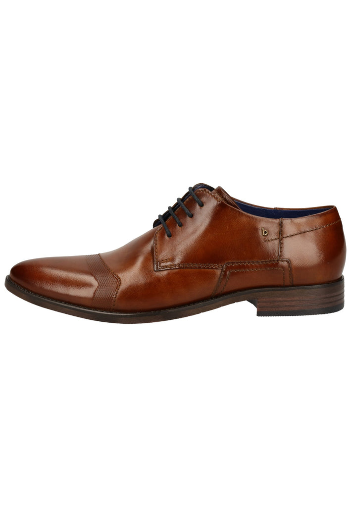 Bugatti Businessschuhe Leder Cognac