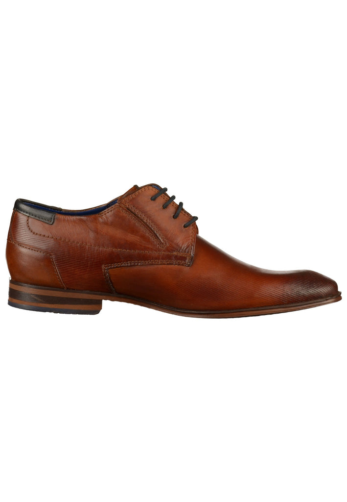 Bugatti Businessschuhe Leder Cognac