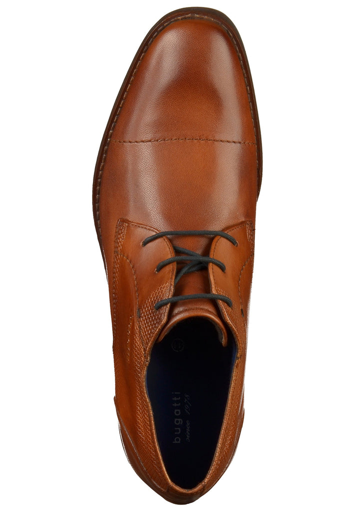 BUGATTI Businessschuhe Leder Cognac