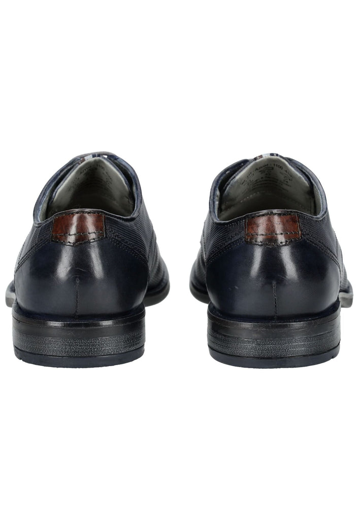 Bugatti Businessschuhe Leder Dunkelblau