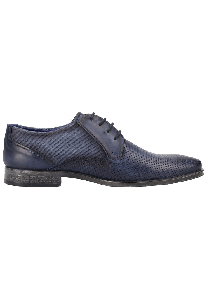 Bugatti Businessschuhe Leder Dunkelblau