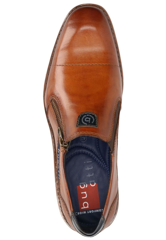 Bugatti Businessschuhe Nappaleder Cognac