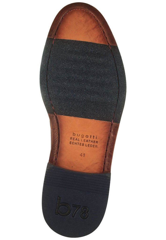 Bugatti Businessschuhe Nappaleder Cognac