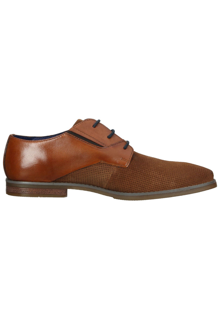 Bugatti Businessschuhe Nappaleder Cognac