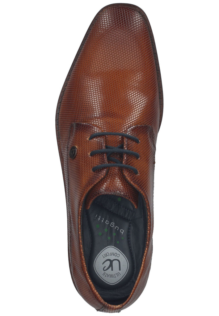 Bugatti Businessschuhe Nappaleder Cognac