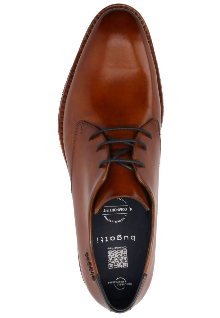 Bugatti Businessschuhe Nappaleder Cognac