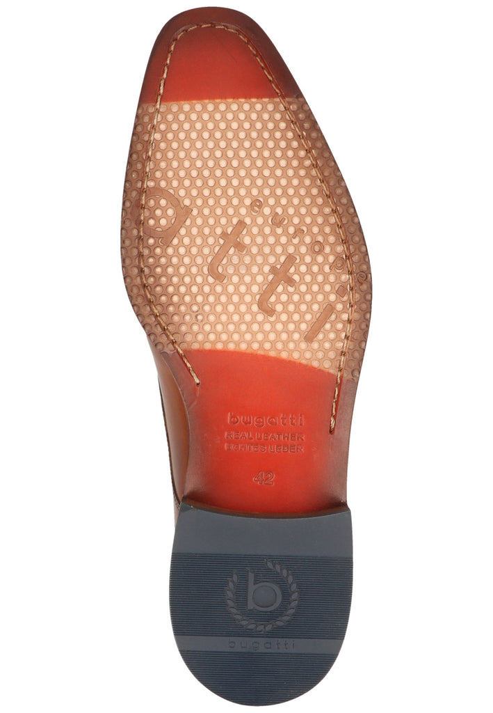 Bugatti Businessschuhe Nappaleder Cognac