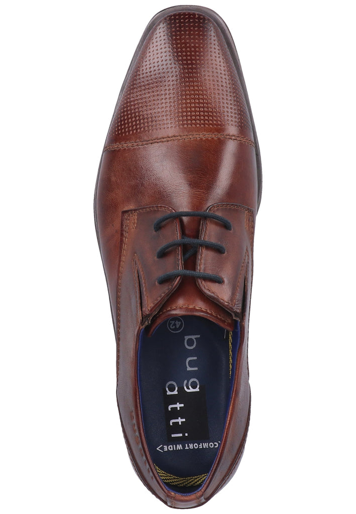 Bugatti Businessschuhe Nubukleder Braun