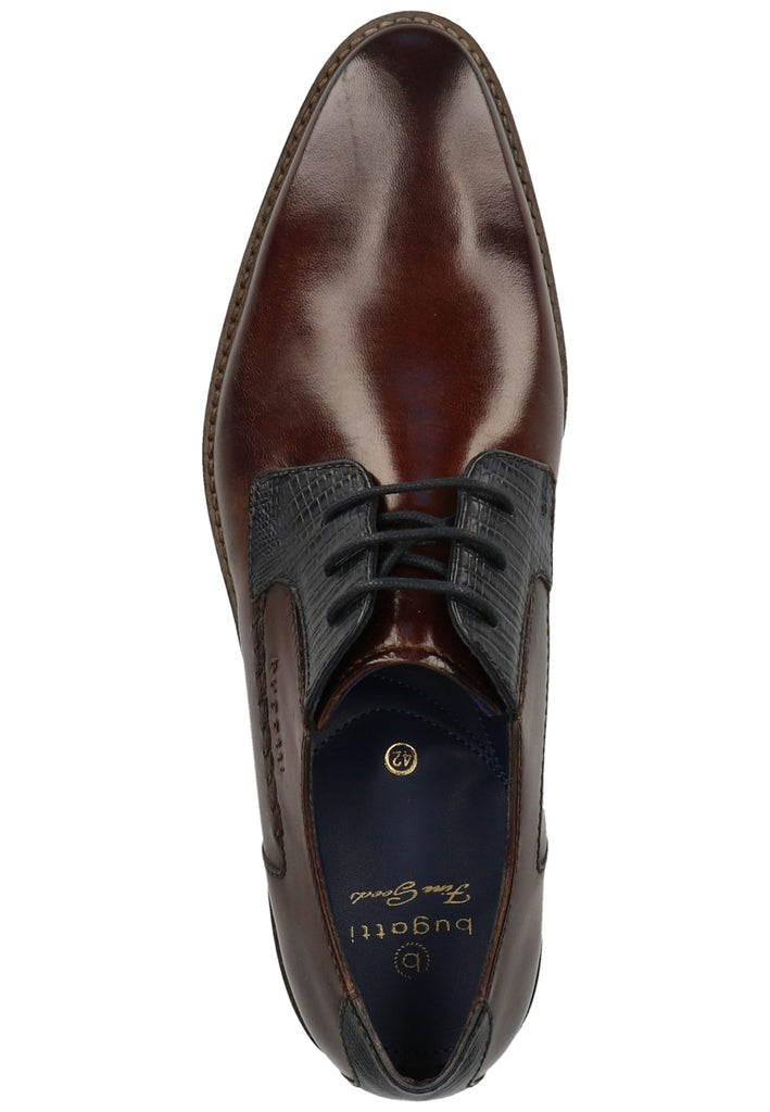 Bugatti Businessschuhe Nubukleder Brown