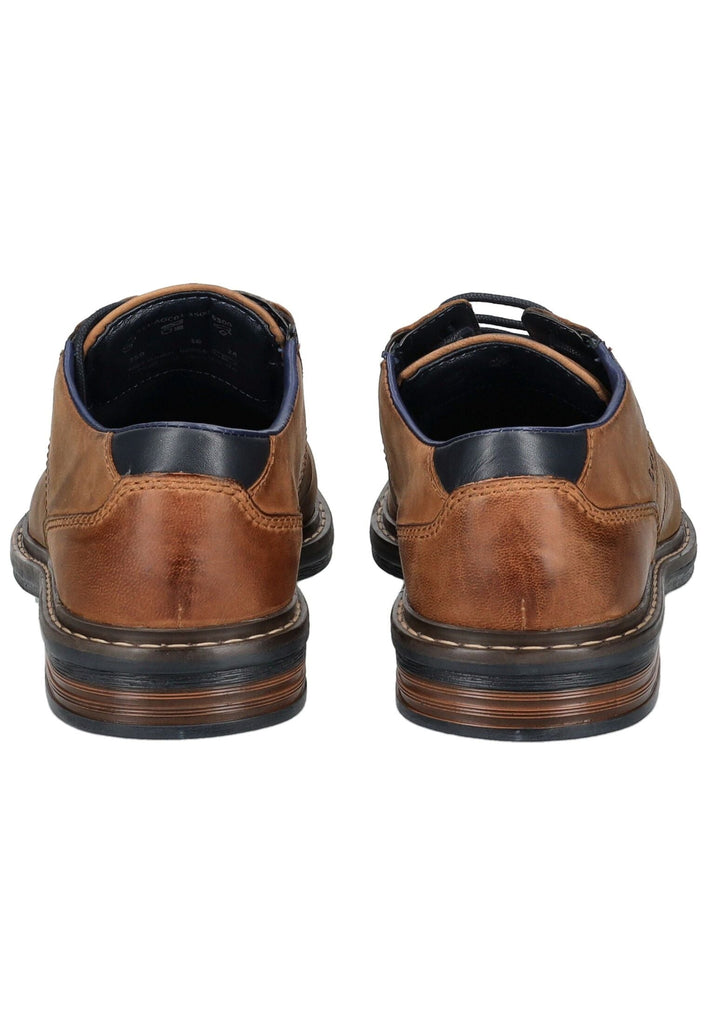 Bugatti Businessschuhe Nubukleder Cognac