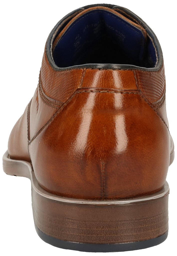 Bugatti Businessschuhe Nubukleder Cognac